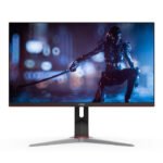 AOC U28G2X/D Gaming Monitor 28-inch 4k Ultra HD 3840x2160, DisplayHDR 400, IPS Panel Type, 144Hz Refresh Rate, 1ms Response Time, Free Sync Premium Technology, HDMI 2.1 Port, Adjustable Stand - Black & Red